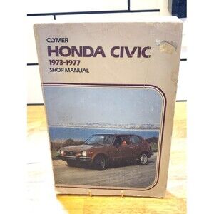 Clymer 1973-1977 Honda Civic Service Shop Manual Book A227 Guide Diagram Charts